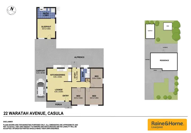 Floorplan of Homely house listing, 22 Waratah Avenue, Casula NSW 2170