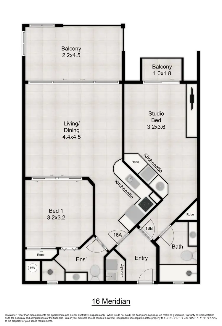 Floorplan of Homely unit listing, 16/15-17 Davidson St, (The Meridian), Port Douglas QLD 4877