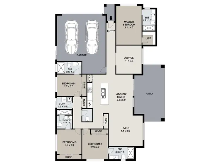 Floorplan of Homely house listing, 5 Winpara Drive, Kirkwood QLD 4680