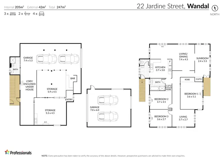 Floorplan of Homely house listing, 22 Jardine Street, Wandal QLD 4700