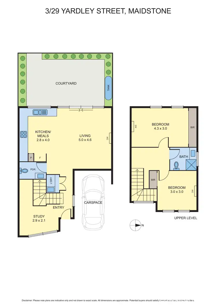 Floorplan of Homely house listing, 3/29 Yardley Street, Maidstone VIC 3012