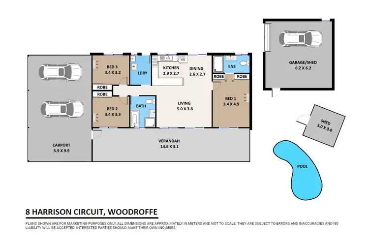 Floorplan of Homely house listing, 8 Harrison Circuit, Woodroffe NT 830