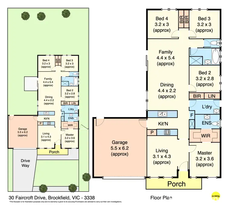 Floorplan of Homely house listing, 30 Faircroft Drive, Brookfield VIC 3338