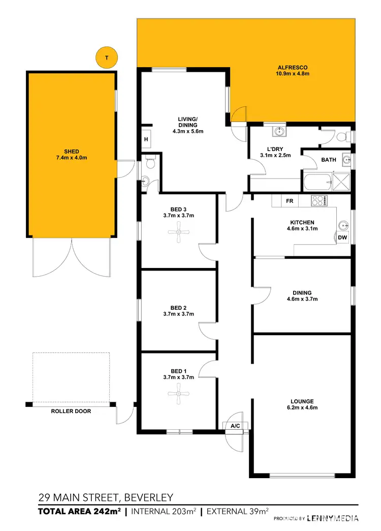 Floorplan of Homely house listing, 29 Main Street, Beverley SA 5009