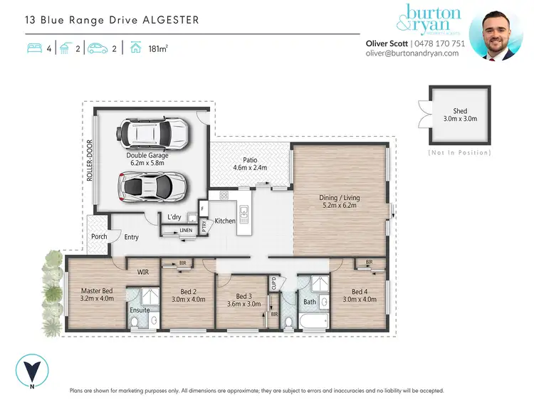 Floorplan of Homely house listing, 13 Blue Range Drive, Algester QLD 4115