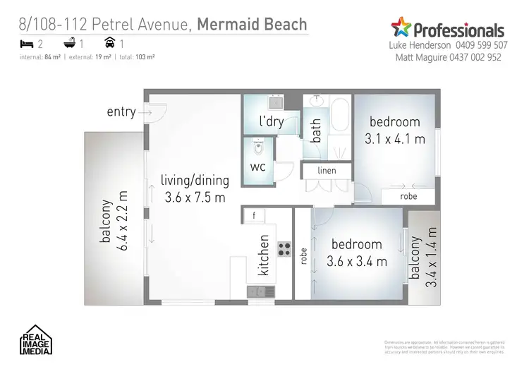 Floorplan of Homely unit listing, 8/108-112 Petrel Avenue, Mermaid Beach QLD 4218
