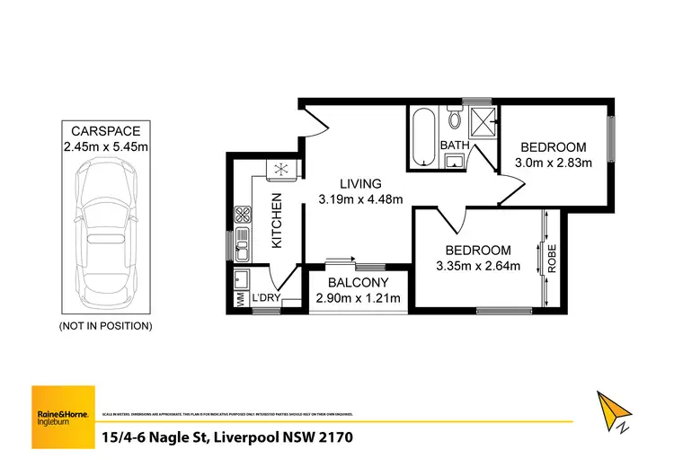 Floorplan of Homely unit listing, 15/4-6 Nagle Street, Liverpool NSW 2170
