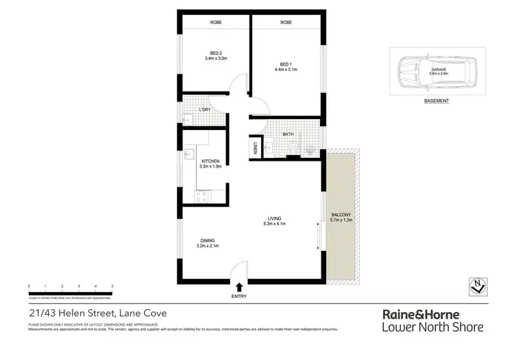 Floorplan of Homely apartment listing, 21/43 Helen Street, Lane Cove NSW 2066