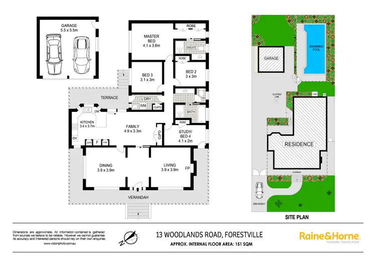 Floorplan of Homely house listing, 13 Woodlands Road, Forestville NSW 2087