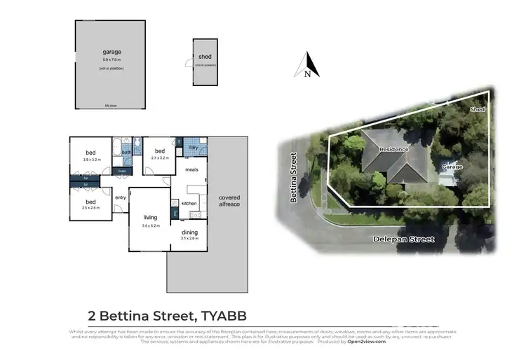 Floorplan of Homely house listing, 2 Bettina Street, Tyabb VIC 3913