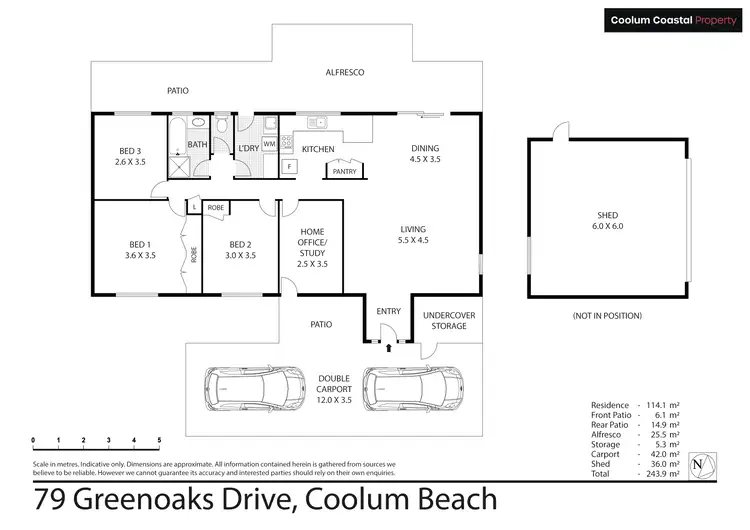 Floorplan of Homely house listing, 79 Greenoaks Drive, Coolum Beach QLD 4573
