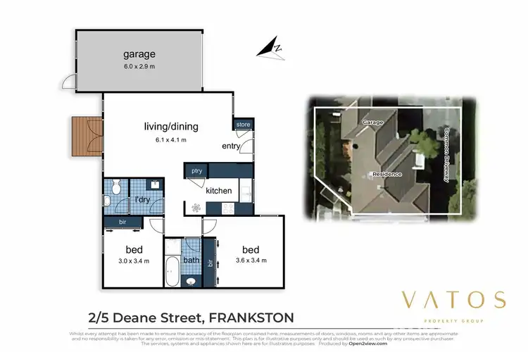 Floorplan of Homely unit listing, 2/5 Deane Street, Frankston VIC 3199