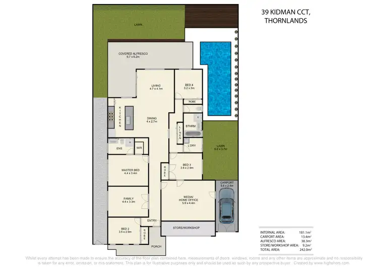 Floorplan of Homely house listing, 39 Kidman Circuit, Thornlands QLD 4164