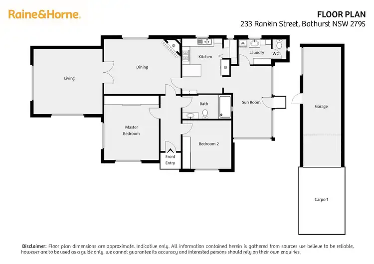 Floorplan of Homely house listing, 233 Rankin Street, Bathurst NSW 2795