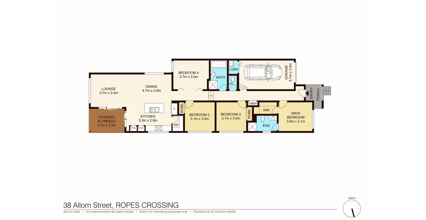 Floorplan of Homely house listing, 38 Allom Street, Ropes Crossing NSW 2760