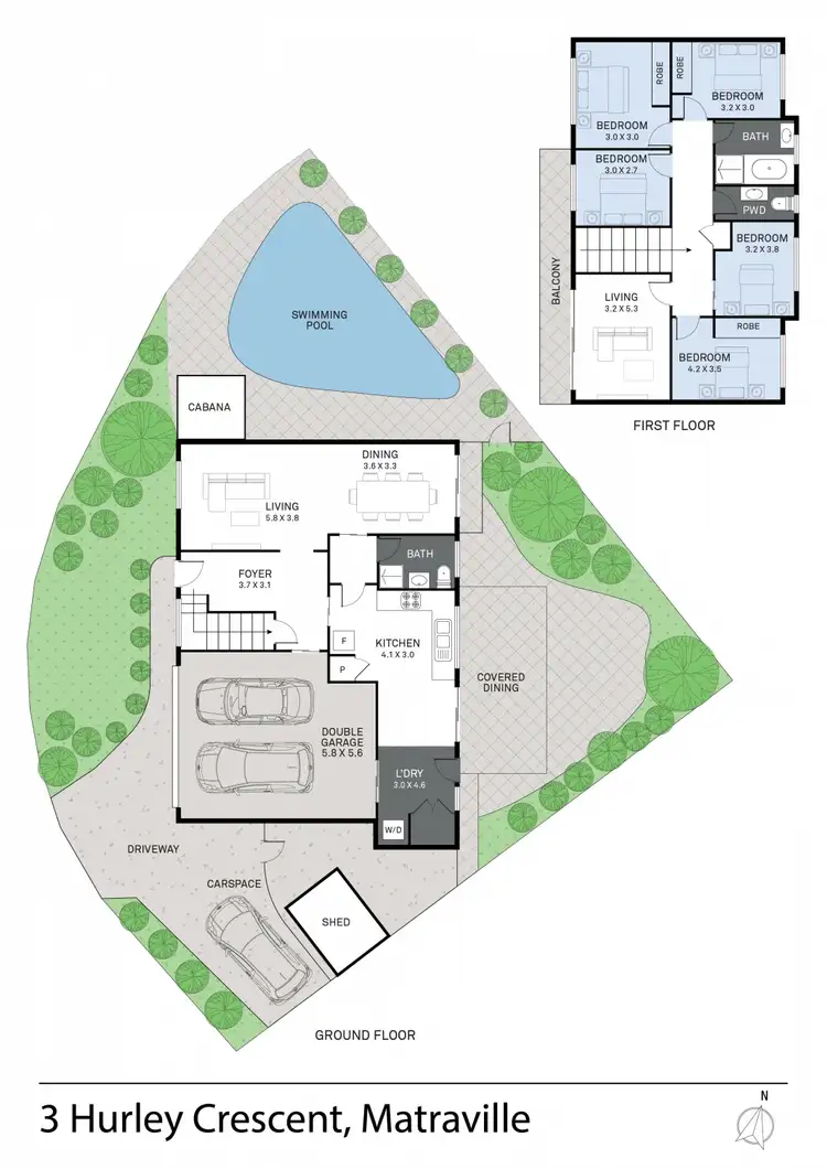 Floorplan of Homely house listing, 3 Hurley Cres, Matraville NSW 2036