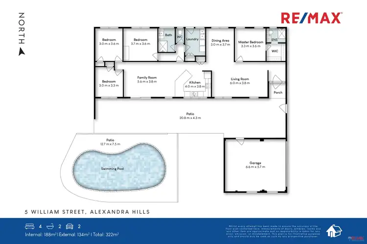 Floorplan of Homely house listing, 5 William Street, Alexandra Hills QLD 4161