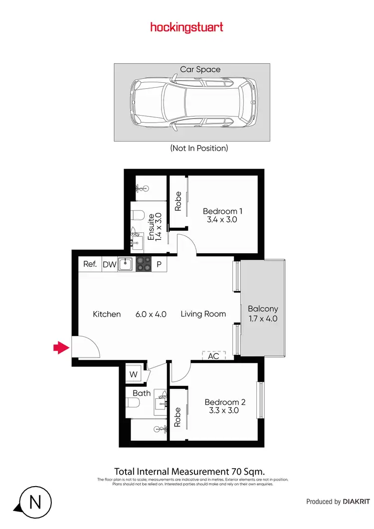 Floorplan of Homely apartment listing, 709/1 Moreland Street, Footscray VIC 3011