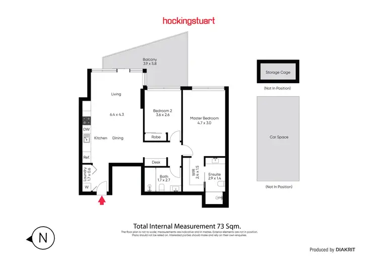 Floorplan of Homely apartment listing, 1104/72 Wests Road, Maribyrnong VIC 3032