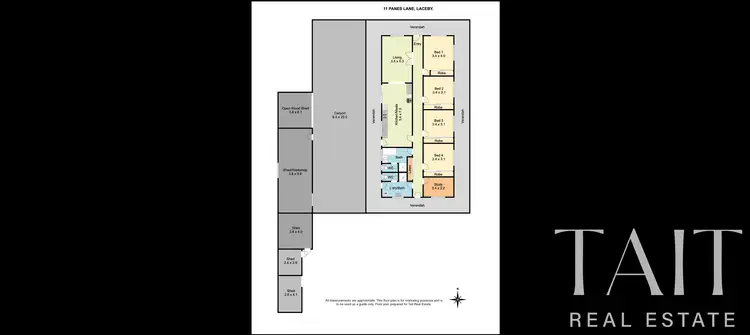 Floorplan of Homely house listing, 11 Panes Lane, Laceby VIC 3678
