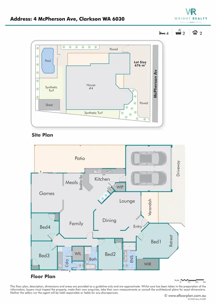Floorplan of Homely house listing, 4 McPherson Avenue, Clarkson WA 6030