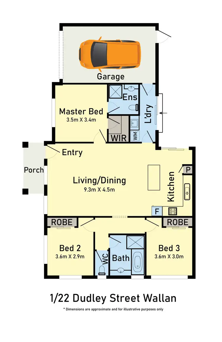Floorplan of Homely house listing, 1/22 Dudley Street, Wallan VIC 3756