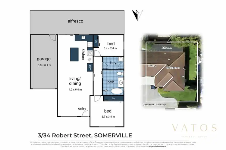 Floorplan of Homely unit listing, 3/34 Robert Street, Somerville VIC 3912