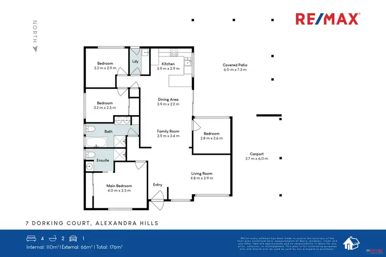 Floorplan of Homely house listing, 7 Dorking Court, Alexandra Hills QLD 4161
