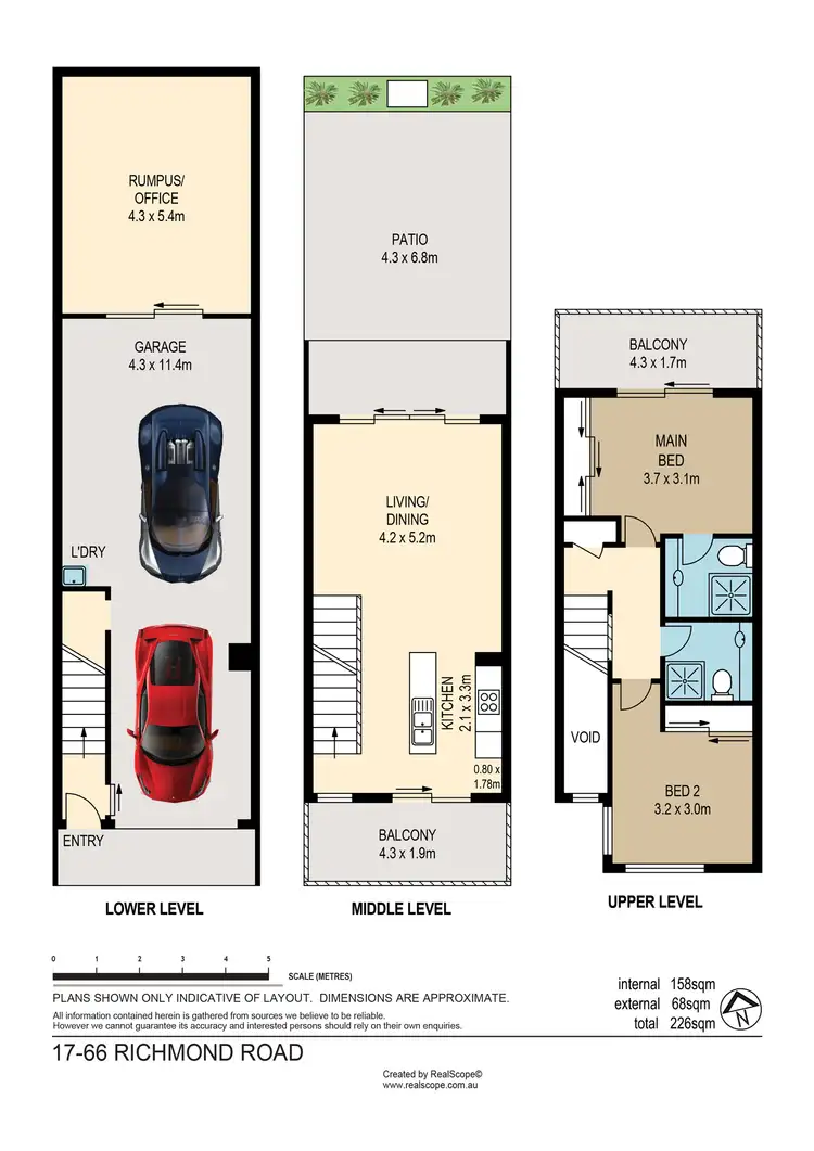 Floorplan of Homely townhouse listing, 17/66 Richmond Road, Morningside QLD 4170