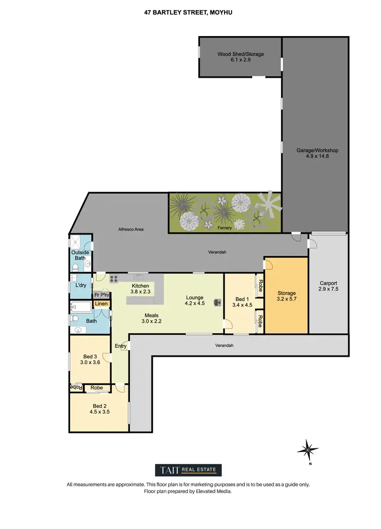 Floorplan of Homely house listing, 47 Bartley Street, Moyhu VIC 3732