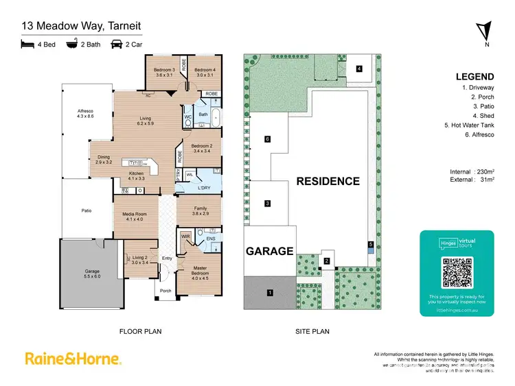 Floorplan of Homely house listing, 13 Meadow Way, Tarneit VIC 3029