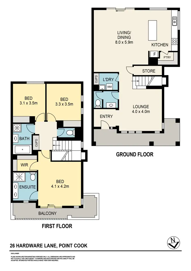 Floorplan of Homely house listing, 26 Hardware Lane, Point Cook VIC 3030