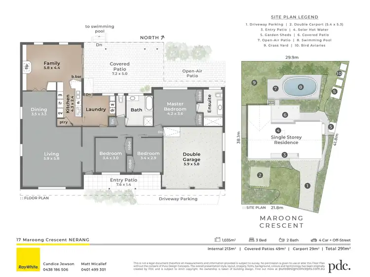 Floorplan of Homely house listing, 17 Maroong Crescent, Nerang QLD 4211