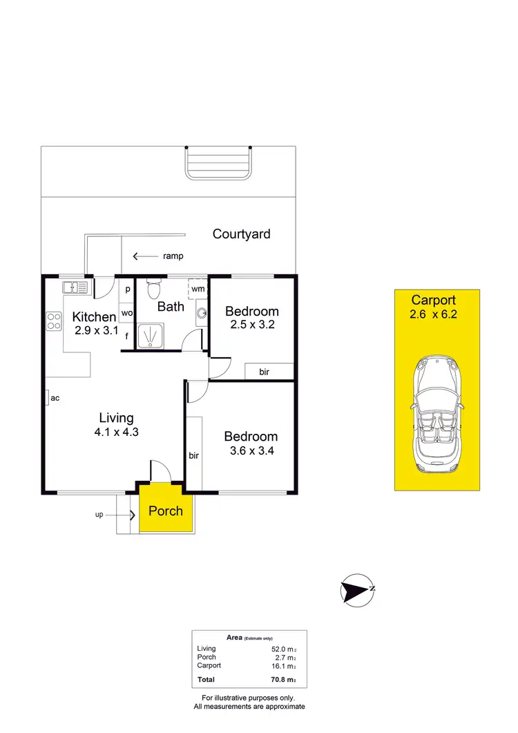Floorplan of Homely unit listing, 2/23 Hunt Crescent, Christies Beach SA 5165