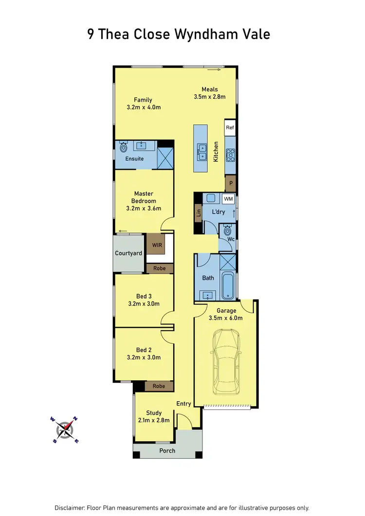 Floorplan of Homely house listing, 9 Thea Close, Wyndham Vale VIC 3024