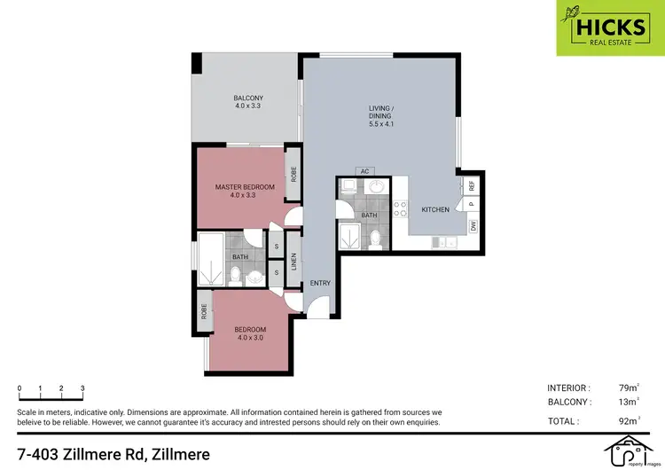Floorplan of Homely unit listing, 7/403 Zillmere Road, Zillmere QLD 4034