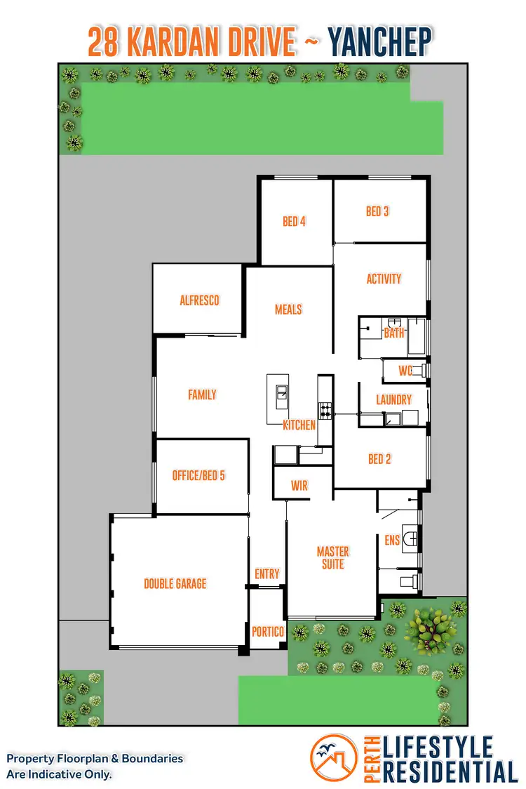 Floorplan of Homely house listing, 28 Kardan Drive, Yanchep WA 6035