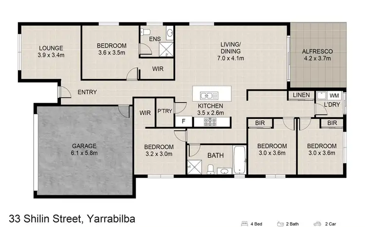 Floorplan of Homely house listing, 33 Shilin Street, Yarrabilba QLD 4207