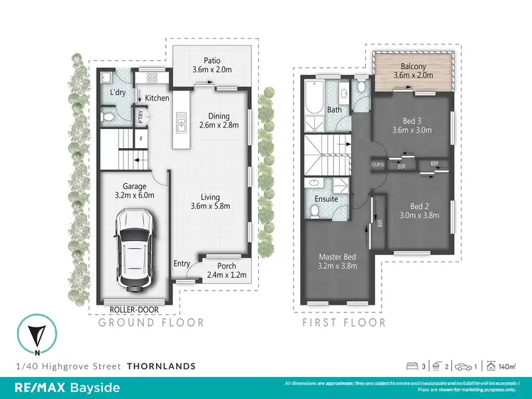 Floorplan of Homely townhouse listing, 1/40 Highgrove Street, Thornlands QLD 4164