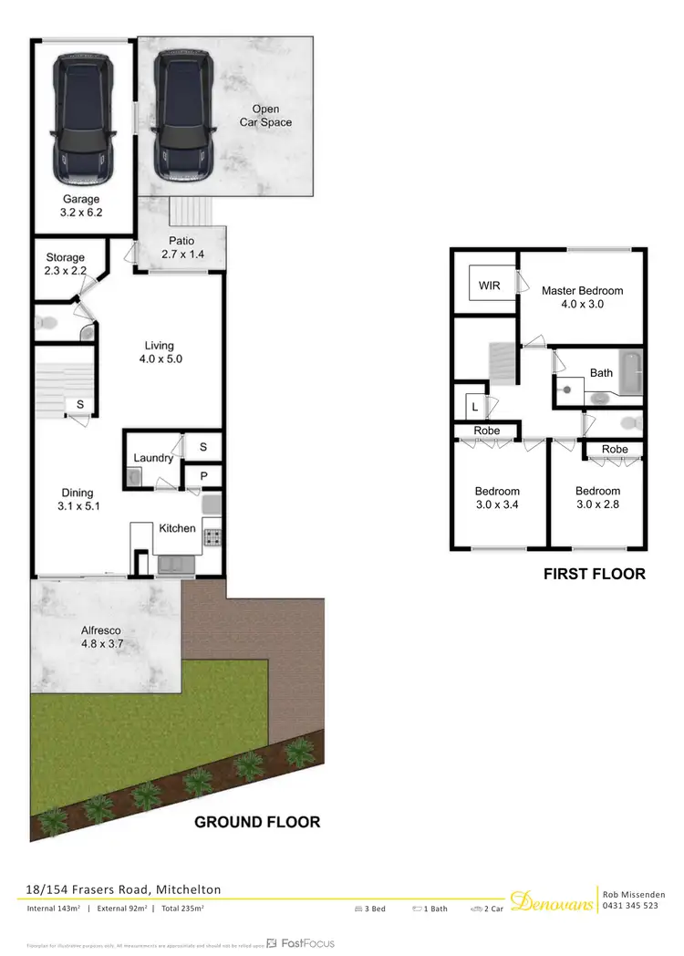 Floorplan of Homely townhouse listing, 18/154 Frasers Road, Mitchelton QLD 4053