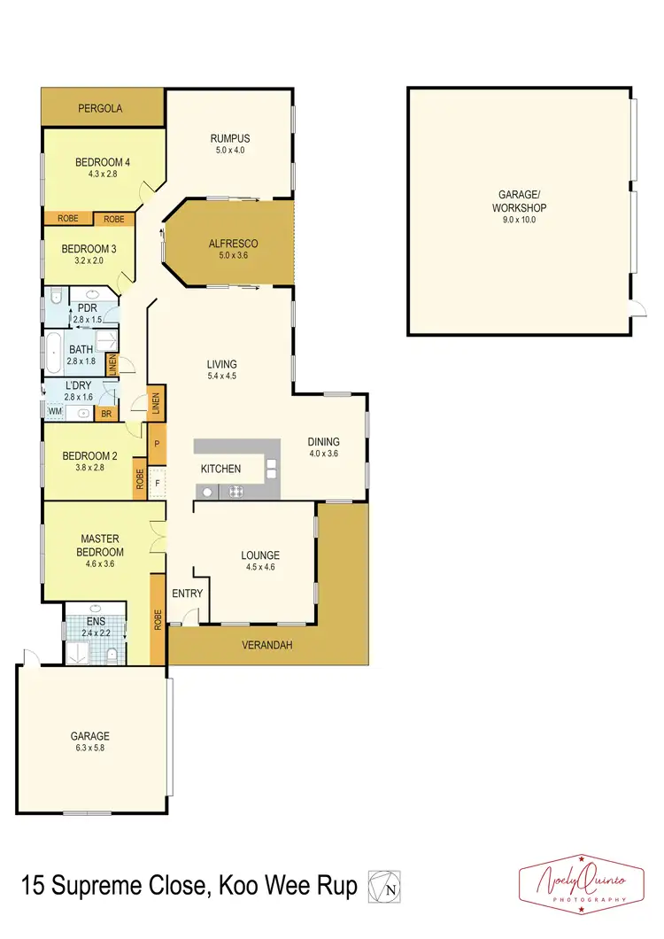 Floorplan of Homely house listing, 15 Supreme Close, Koo Wee Rup VIC 3981