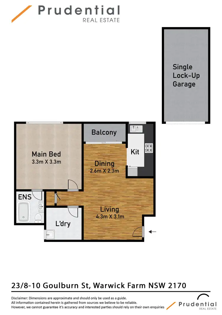 Floorplan of Homely unit listing, 23/8-10 Goulburn Street, Warwick Farm NSW 2170