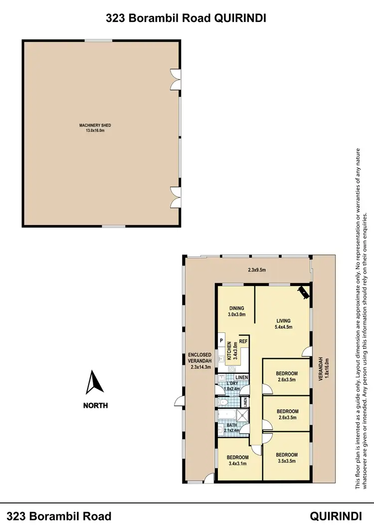 Floorplan of Homely rural property listing, 323 Borambil Road, Borambil NSW 2343
