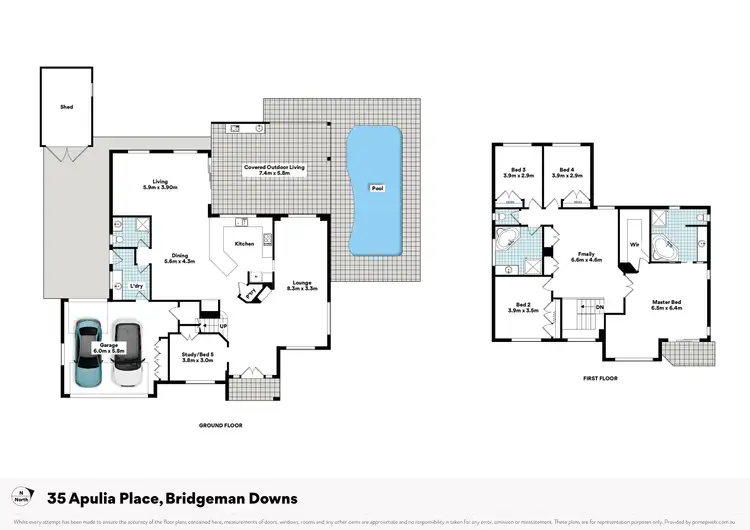 Floorplan of Homely house listing, 35 Apulia Place, Bridgeman Downs QLD 4035