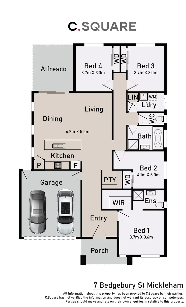 Floorplan of Homely house listing, 7 Bedgebury Street, Mickleham VIC 3064