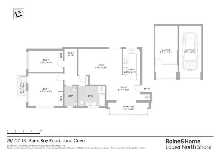 Floorplan of Homely apartment listing, 25/127-131 Burns Bay Road, Lane Cove NSW 2066
