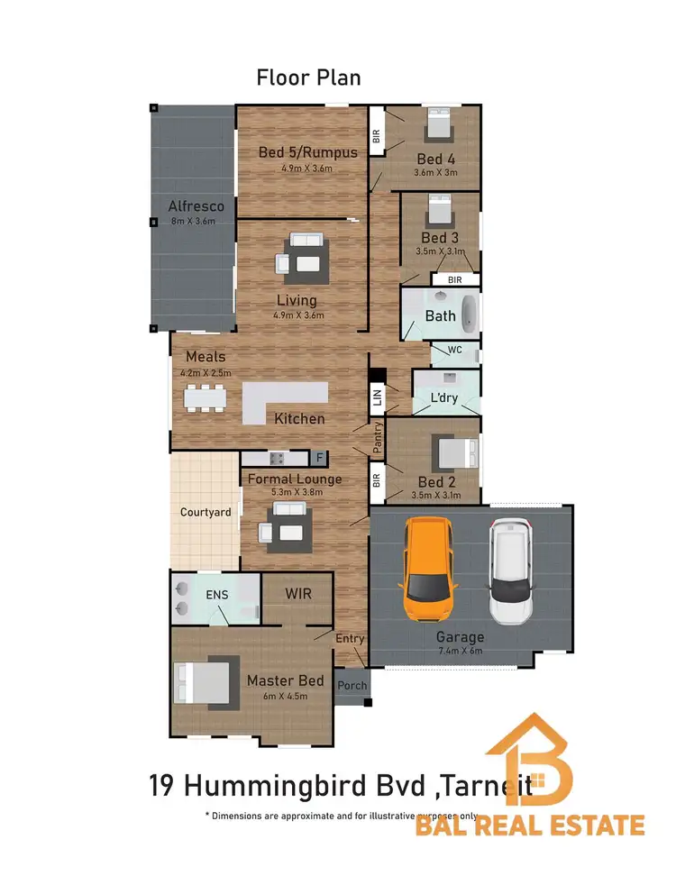 Floorplan of Homely house listing, 19 Hummingbird Bvd, Tarneit VIC 3029