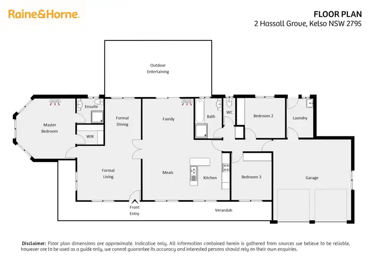 Floorplan of Homely house listing, 2 Hassall Grove, Kelso NSW 2795