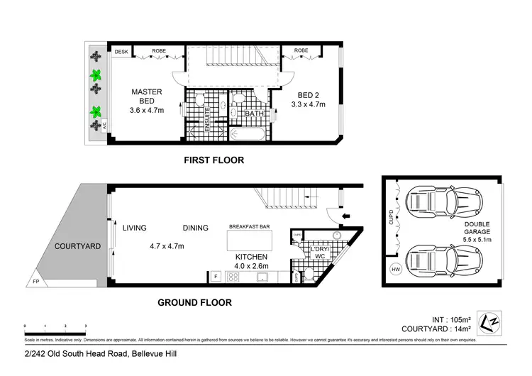 Floorplan of Homely townhouse listing, 2/242 Old South Head Road, Bellevue Hill NSW 2023
