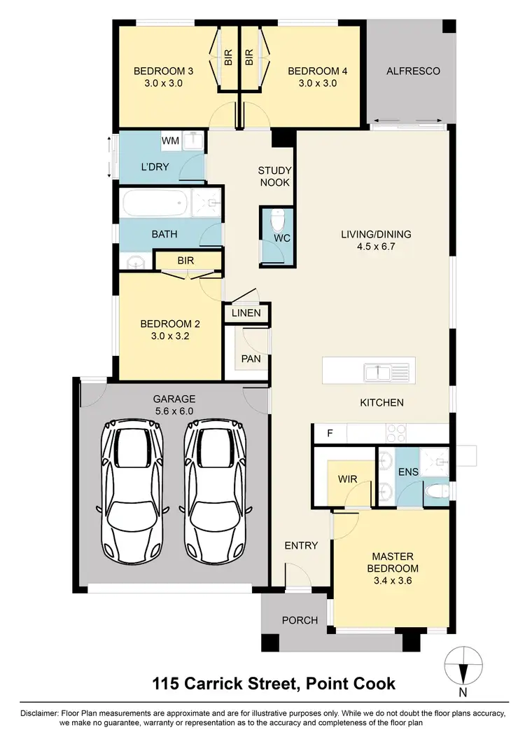 Floorplan of Homely house listing, 115 Carrick Street, Point Cook VIC 3030